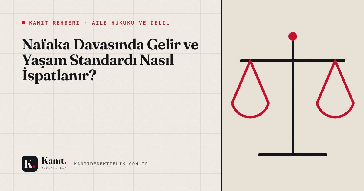 Nafaka Davasında Gelir ve Yaşam Standardı Nasıl İspatlanır?